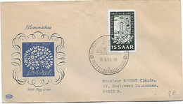 SAAR FDC 16/06/51 - FDC