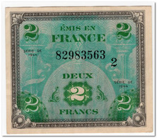 FRANCE,MILITARY CURRENCY,2 FRANCS,1944,P.114,XF - Other & Unclassified