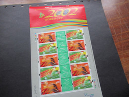 Asien China Hong Kong 2002 World Cup Kompletter Bogen / Block ** / Mint - Cartas