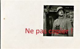 CARTE PHOTO ALLEMANDE - OFFICIER SUR HIRZSTEIN - HARTMANNSWILLERKOPF PRES DE WATTWILLER BAS RHIN 1914 1918 - Guerra 1914-18