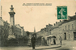 Fontenay Le Comte * Entrée De La Rue De La République * Monument Des Combattants * Commerce GRANGE Grangé - Fontenay Le Comte