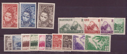 ⭐ Martinique - YT N° 226 à 242 ** - Neuf Sans Charnière ⭐ - Unused Stamps