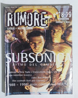 20540 RUMORE - A.VII Nr 78/79 1998 - Subsonica - Beastie Boys - 4hero - Music