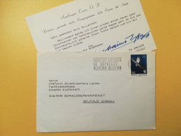 1991 BUSTA INTESTATA LETTERA LETTER COVER VATICANO VATICAN BOLLO OBSERVATORY OBLITERE' CITTA' DEL VATICANO FOR GERMANY - Storia Postale