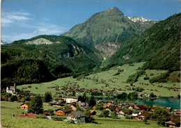 Kurort Lungern Mit See Und Wetterhorn (192) * 14. 8. 1987 - Lungern