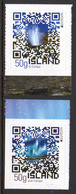 Island Islande 1288/89 Europa, Geyser, Aurore Boréale , Code QR - 2012
