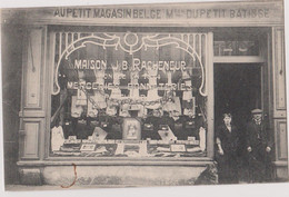 Mons Au Petit Magasin Belge Du Petit Batisse Maison Racheneur Rue De La Clef  Cliché Du 7 09 1913 - Mons