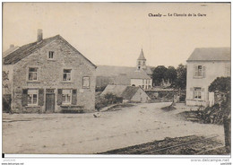 CHANLY ..-- TRAM . Rails Du TRAM . Chemin De La GARE . 1935 Vers MALINES ( Mr Mme GORIS ) . Voir Verso . - Wellin