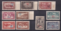 1938 - MAROC - ANNEE COMPLETE Avec POSTE AERIENNE - YVERT N°153/160 + PA 41/42 **/* MNH/MLH - COTE = 75 EUR. - Neufs