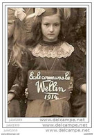 WELLIN ..--    RARE Carte - Photo .        Ecole Communale En 1914 . - Wellin