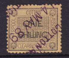 Liverpool Cotton Association .  1/  Black On Buff Barefoot  27 Good Condition - Fiscaux