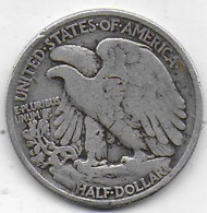 ETATS  UNIS - Half Dollar  1937 - 1916-1947: Liberty Walking (Libertà Che Cammina)