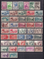 1939 - MAROC - ANNEE COMPLETE - YVERT N°163/199 + PA 43/49 ** MNH (4 PETITES VALEURS * MLH) - COTE = 59 EUR. - Unused Stamps