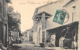 CPA 38 SOLAISE RUE DU PILIER - Other & Unclassified