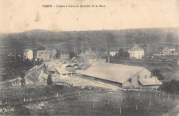 CPA 38 TREPT USINES A CHAUX ET QUARTIER DE LA GARE - Other & Unclassified