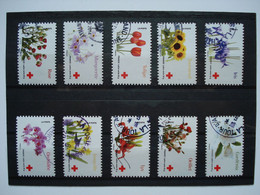 Série Complète Oblitérée **** Cachet Rond Croix Rouge 2014 - Adhesive Stamps