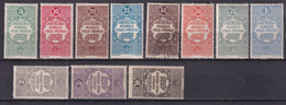 1917 - MAROC - COLIS-POSTAUX - SERIE COMPLETE YVERT N°1/11 * MLH (40c OBLITERE) - COTE = 86 EUR. - Neufs