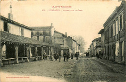 Longages * Avenue De La Gare * Villageois * Les Halles - Autres & Non Classés