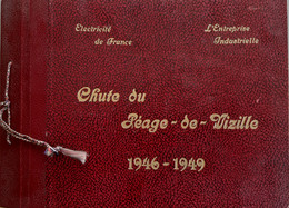30 Photos Construction Du Barrage De La Chute Du Péage-de-Vizille Isère Album Photographique 1946 Electricité De France - Lugares
