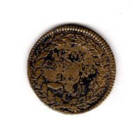 MONACO Pièce 5 Cent Honoré V 1837 Cuivre Jaune TB+  Gad-102 - 1819-1922 Honoré V, Charles III, Albert I