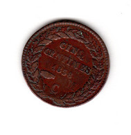 " Baisse De Prix " MONACO Pièce 5 Cent Honoré V 1838 TTB Gad-102 - Charles III.