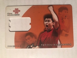 China Mobile GSM Phone Card, ​​​​​​​Table Tennis Player - China