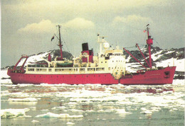 British Antarctic Territory (BAT) RRS John Biscoe Off Anvers Island Photocard (57649) - Storia Postale