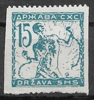 Yugoslavia - Slovenia 1919. Scott #3L4 (MNH) Chain Breaker - Dagbladzegels