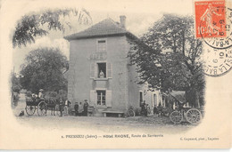 CPA 38 PRESSIEU HOTEL RHONE ROUTE DE SARVERRIN - Other & Unclassified