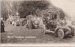 Worthing England Motor Carnival Decorated Autos Automobiles Unused Mezzotint Co Postcard Z2 - Worthing