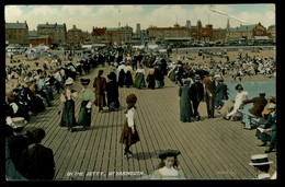 Great Yarmouth On The Jetty 1908 Valentine's Coin Plié Folded Corner - Great Yarmouth