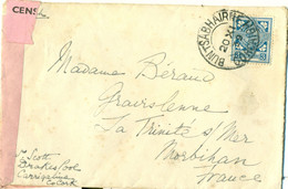 Ireland 1939 Irish Censor Cover SP1 Crosshaven Bun An Tabhairne Sign Letter Gertrude Scott English Actress - Lettres & Documents