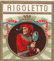 Etiquette Boite Cigare En Relief  RIGOLETTO - Labels