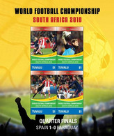 TUVALU 2010 - Coupe Du Monde 2010 En Afrique Du Sud, Espagne Vs Paraguay - Feuillet Neuf // Mnh - 2010 – Zuid-Afrika