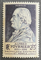 FRA0789MNH - Alfred Fournier - Propagande Sanitaire - 2 F + 3 F MNH Stamp - 1947 - France YT 789 - Neufs