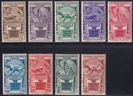 1933 Cinquantenario Eritreo MH* Sass. 23/31 - General Issues