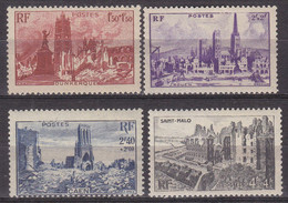 M6923 - FRANCE Yv N°744/47 ** Villes - Neufs