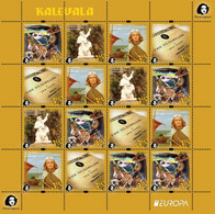 Finland 2022 Europa Peterspost Myths & Legends Kalevala Sheetlet Of 4 Strips Mint - Bateaux