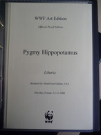 (WWF2)  LIBERIA - 1984  WWF * PYGMY HIPPOPOTAMUS  * Official Proof Edition Set - Ohne Zuordnung