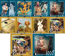 Finland Russia 2022 Europa Peterspost Myths & Legends Kalevala Sadko Joint Set Of 10 Stamps - 2022