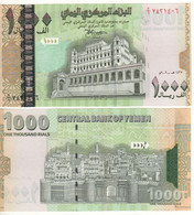 YEMEN ARAB REPUBLIC  1’000 Rials  P33b  2006  Sultan's Palace + Bab Al-Yaman Gate, San'a At Back   UNC - Yemen