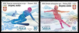 Serbia 2022. XXIV Winter Olympic Games Beijing 2022, MNH - Winter 2022: Peking