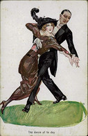 USABAL SIGNED 1910s POSTCARD - THE DANCE UP TO DAY  / COUPLE - N.1101 (3186) - Usabal