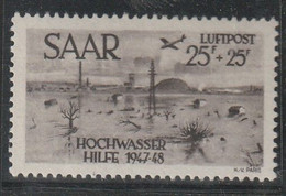 SARRE - PA N°12 ** (1948) Au Profit Des Victimes De L'inondation De Janvier 1947. - Luchtpost