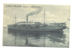 LLOYD ITALIANO VAPORE CORDOVA - Passagiersschepen