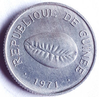 GUINEA : ZELDZAME 50 CAURIS  1971  KM 42 UNC - Guinea