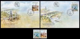 Serbia 2022. Joint Issue Of Serbia And Morocco 65th Anniversary Of Diplomatic Relations, River, Bridge,FDC + Stamps, MNH - Joint Issues
