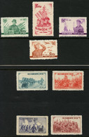 CHINA PRC - Set C17 MICHEL #184-187 And C19 MICHEL # 196-199. Unused. Issued Without Gum. - Unused Stamps