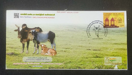 India 2022 DELTADIGIPEX Umbalacheri Breed Of Cattle, Fauna , Animal, Milk,Dairy, Cow, Ox, Special Cover (**) Inde Indien - Cartas & Documentos