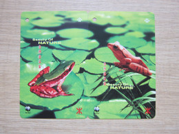 Hong Kong Metro Commemorative Tickets, WWF Tree Frog, Puzzle Set Of 2 - Hong Kong